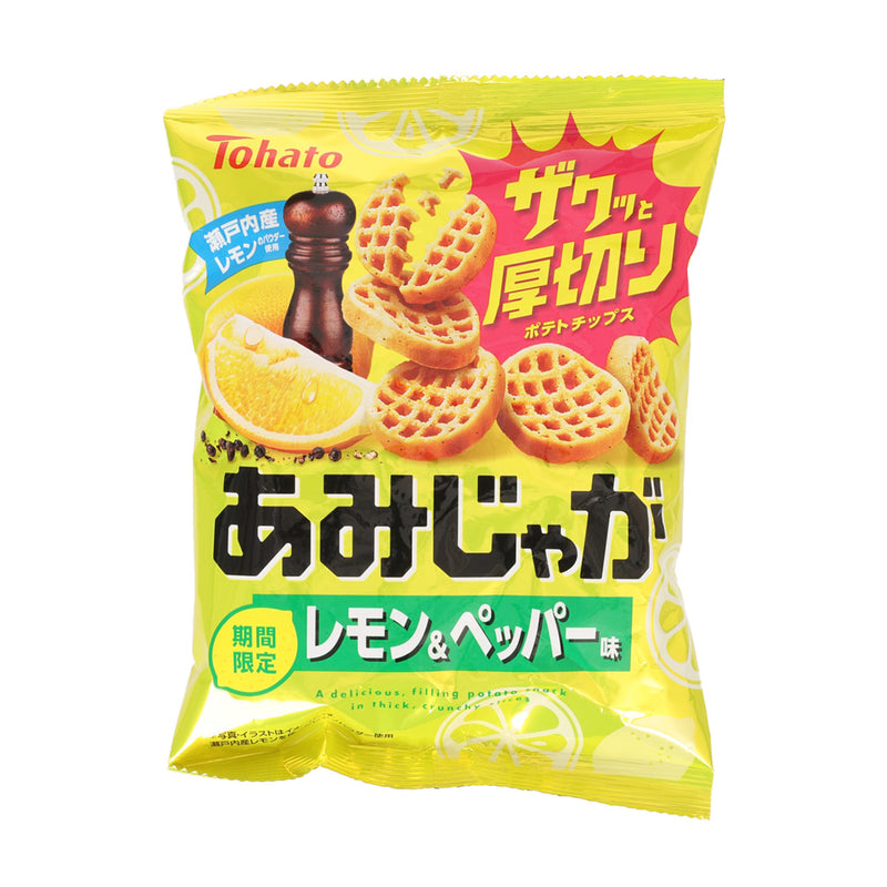 TOHATO Amijyaga Potato Chip - Lemon & Pepper  (53g)