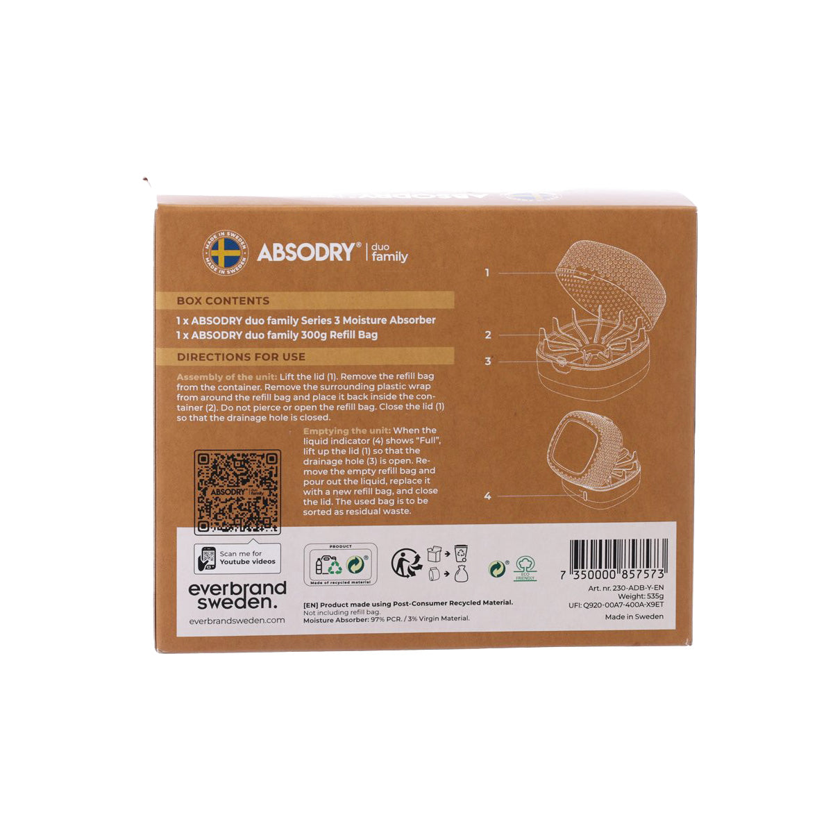 ABSODRY DUO 家居吸濕劑 Series 3 - Chanterelle