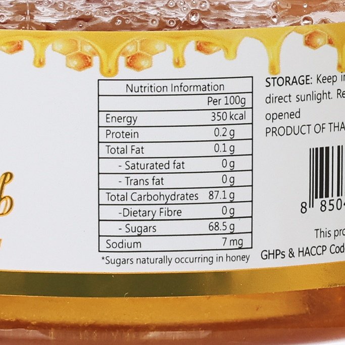 BEE PRODUCTS THAI Honey Comb In Longan Honey  (200g)