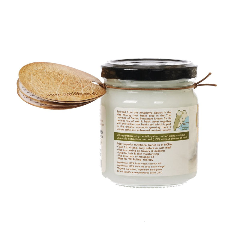 AGRILIFE Organic Extra Virgin Coconut Oil 207ml  (207mL)