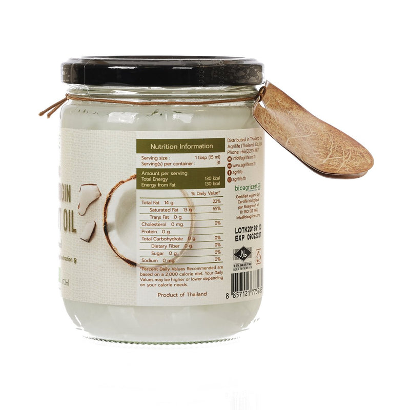 AGRILIFE Organic Extra Virgin Coconut Oil 473ml  (473mL)