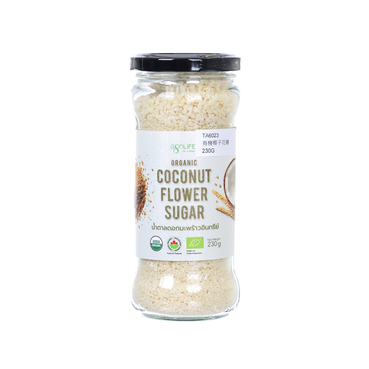 AGRILIFE Organic Coconut Flower Sugar  (230g)