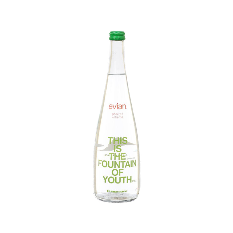 EVIAN Carbonated Natural Mineral Water - Pharrell Williams x Humanrace Limited Edition 2025 [Bottle]  (750mL)