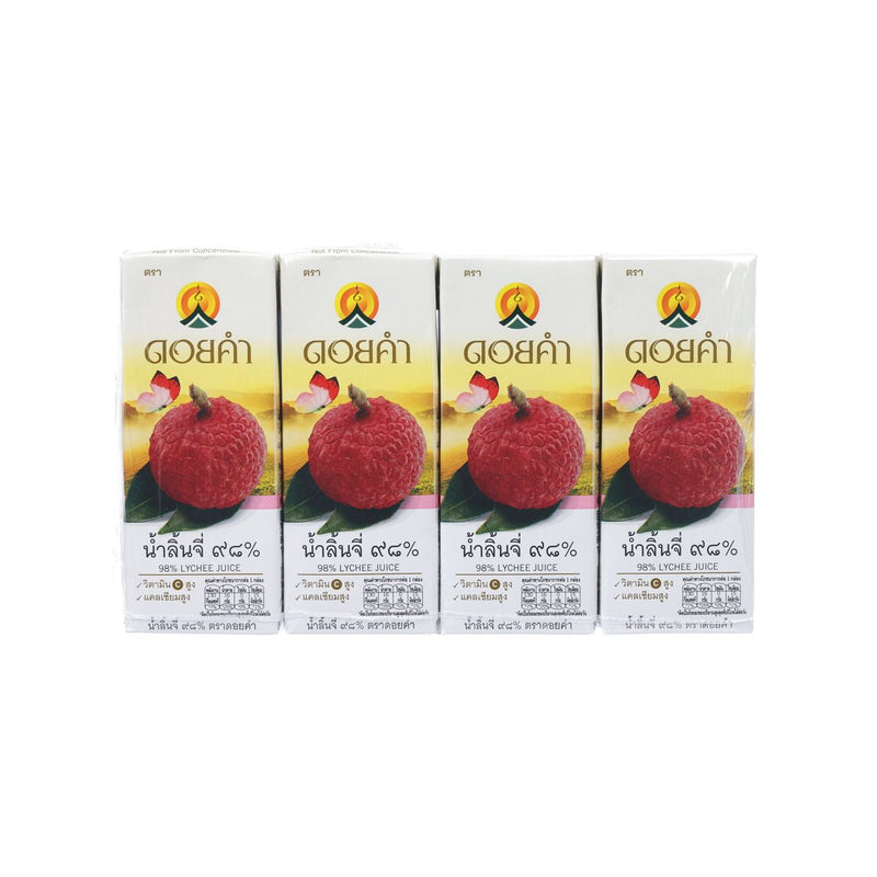 DOI KHAM Lychee Juice [Tetra Pack]  (4 x 200mL)