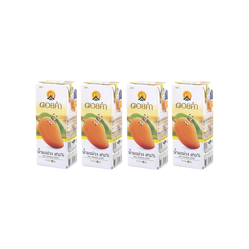 DOI KHAM Mango Juice [Tetra Pack]  (4 x 200mL)