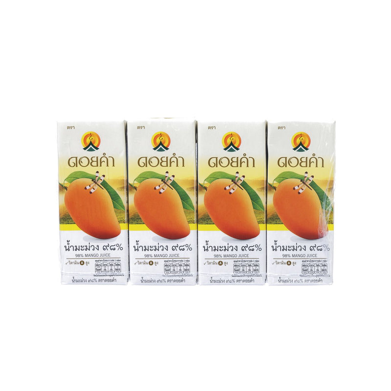 DOI KHAM Mango Juice [Tetra Pack]  (4 x 200mL)