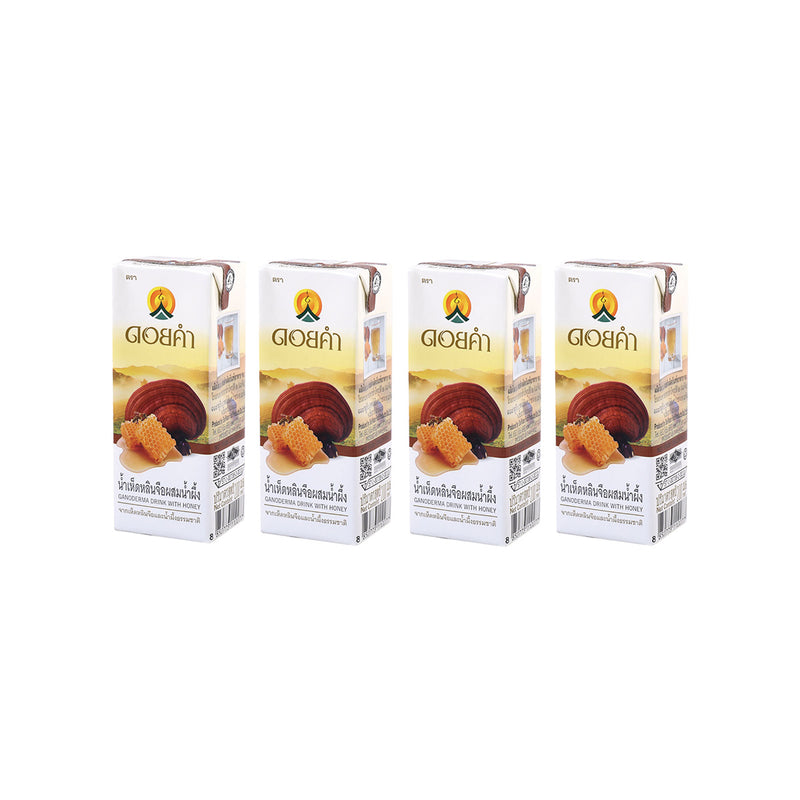DOI KHAM Ganoderma Drink with Honey [Tetra Pack]  (4 x 200mL)