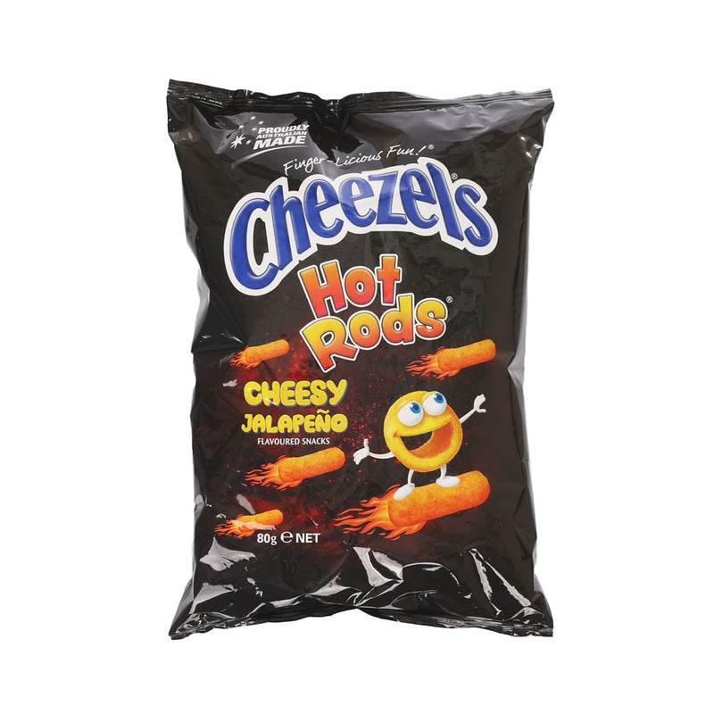 CHEEZELS Cheesy Jalapeno Flavoured Hot Rods  (80g)