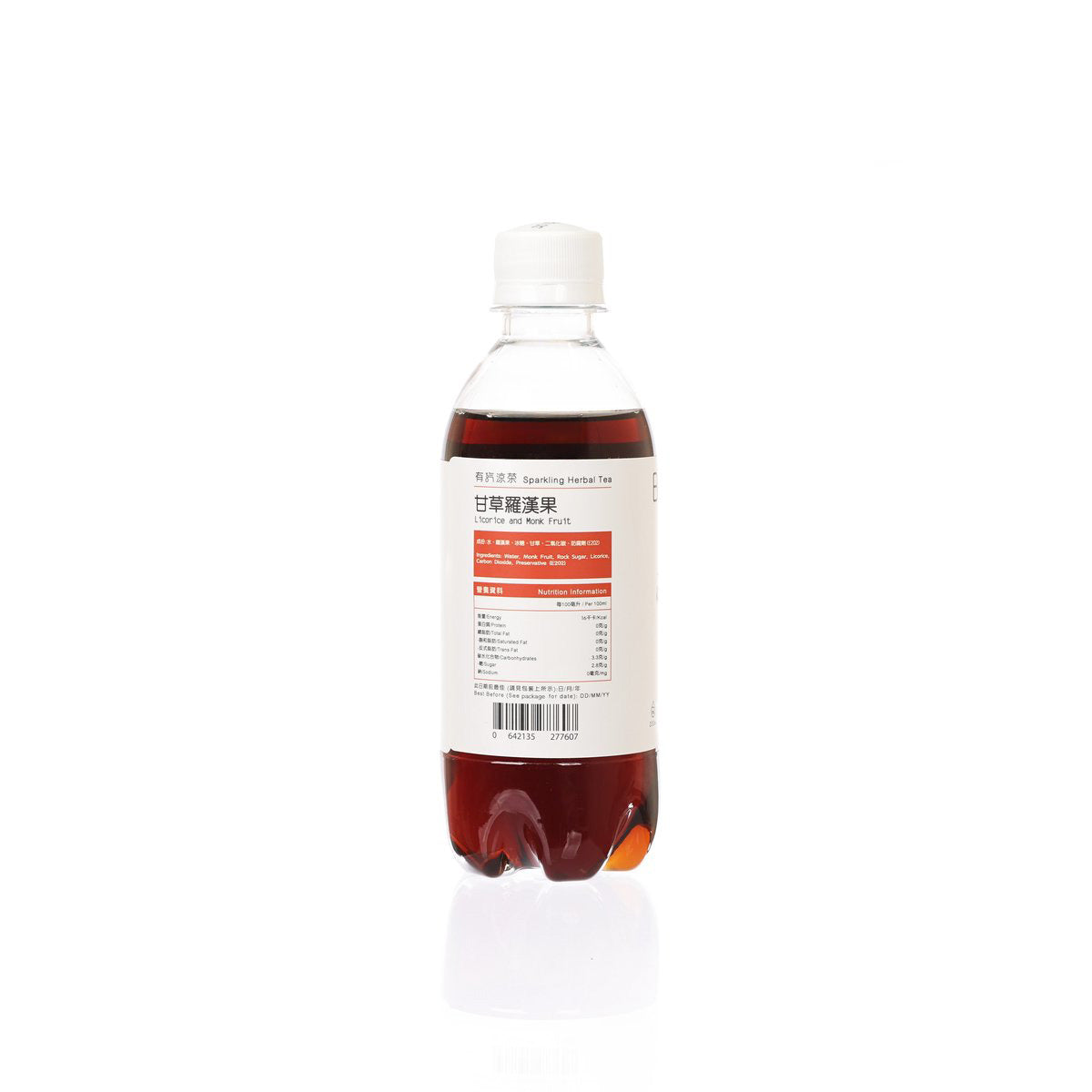 BEFREZH Sparkling Herbal Tea - Licorice & Monk Fruit [PET]  (350mL)