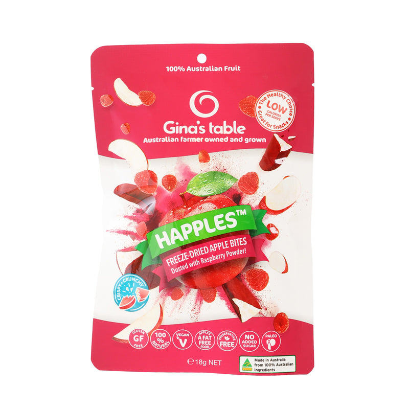GINAS TABLE Freeze-Dried Apple with Raspberry Powder  (18g)