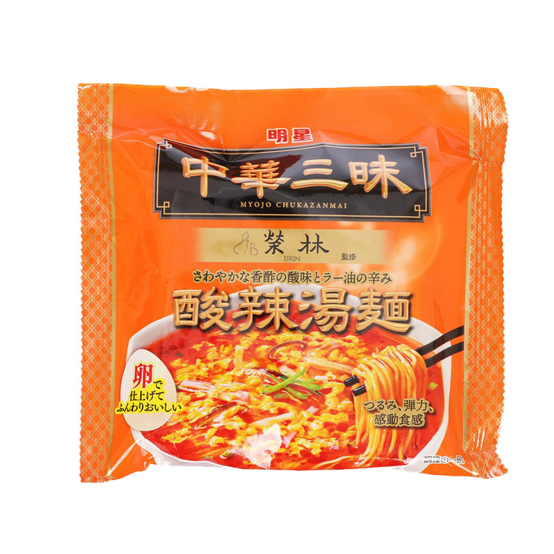 明星食品 中華三昧 袋裝即食麵 - "榮林"監修 酸辣湯麵  (103g)