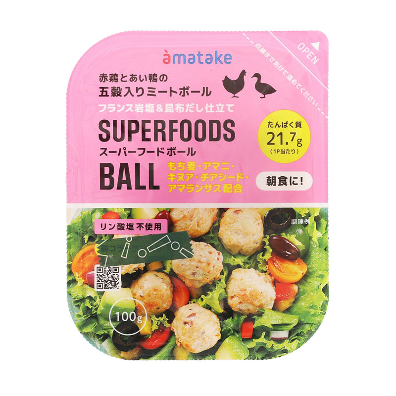 AMATAKE 五穀雞肉鴨肉丸  (100g)