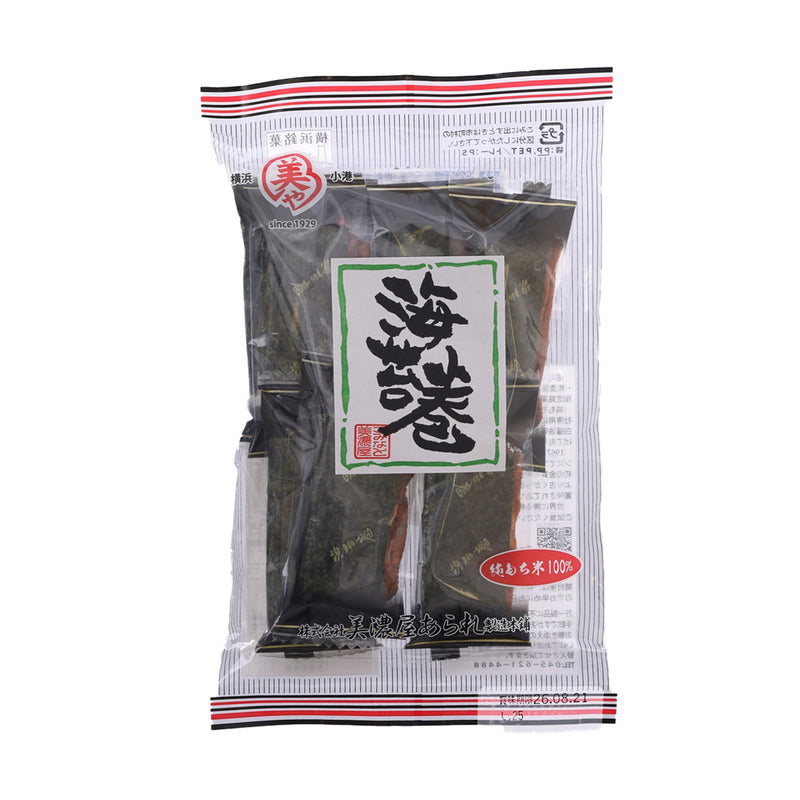 MINOYA-ARARE Isonishiki Seaweed Rice Cracker  (7pcs)