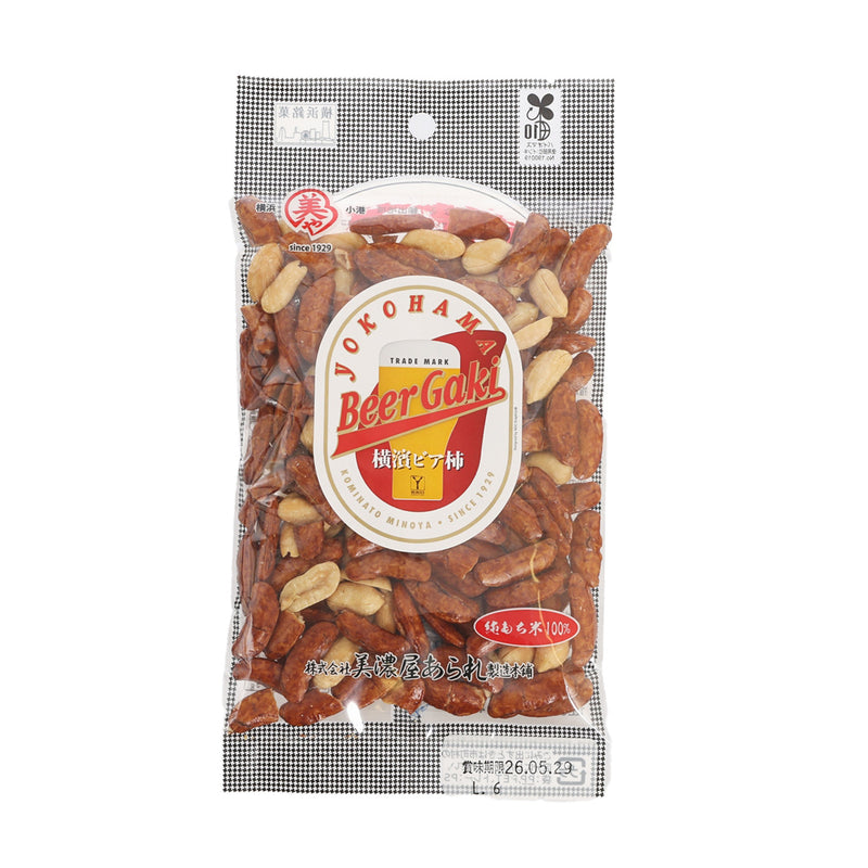 MINOYA-ARARE Yokohama Peanut & Rice Cracker for Beer  (80g)