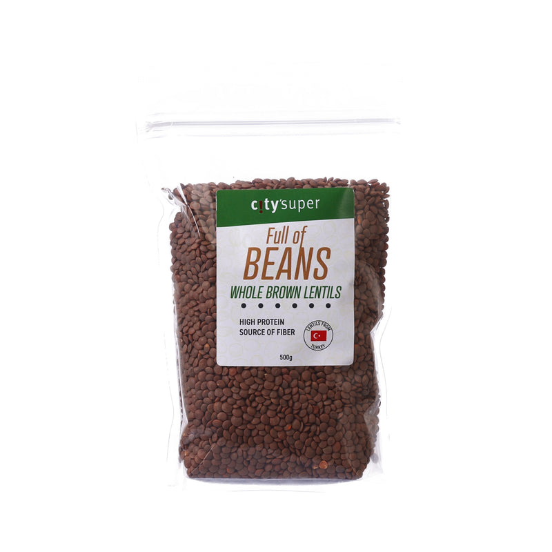 CITYSUPER Whole Brown Lentils  (500g)