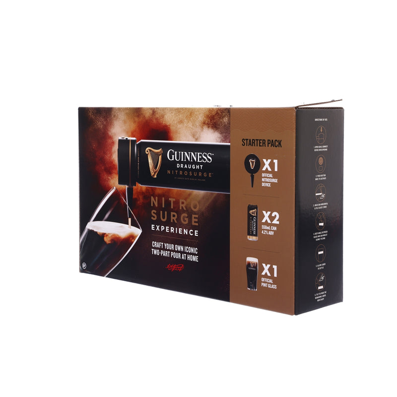 GUINNESS NitroSurge Draught Stout Beer Starter Pack (Alc 4.2%) [Can]  (2 x 558mL)