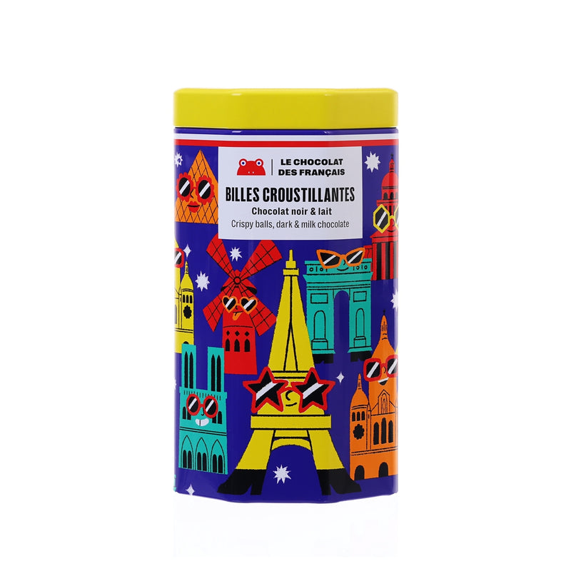 LE CHOCOLAT DES FRANCAIS Dark & Milk Chocolate Covered Crispy Balls  (120g)