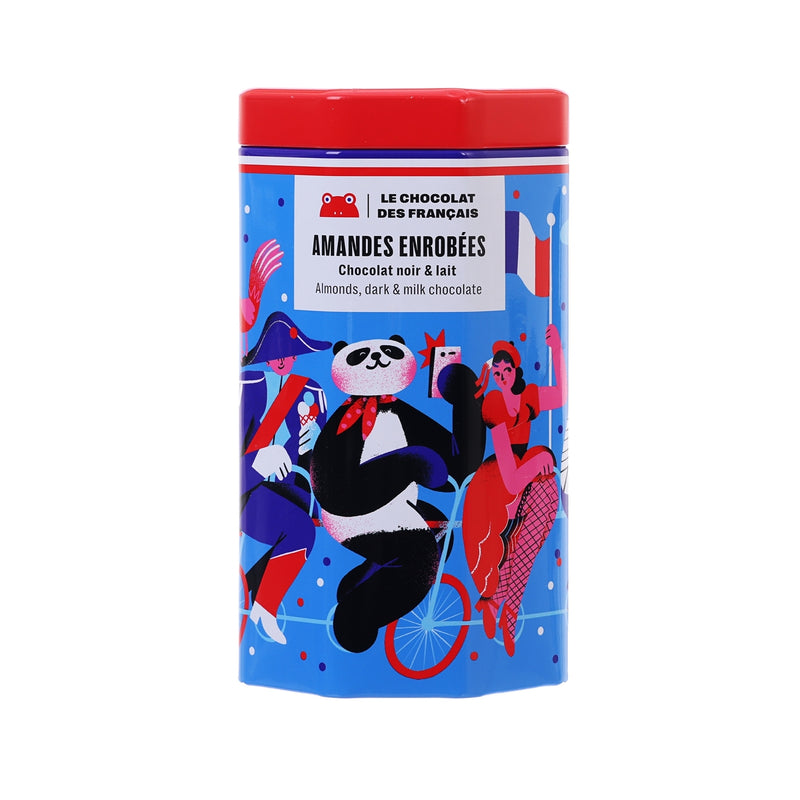 LE CHOCOLAT DES FRANCAIS Dark & Milk Chocolate Covered Almonds  (125g)