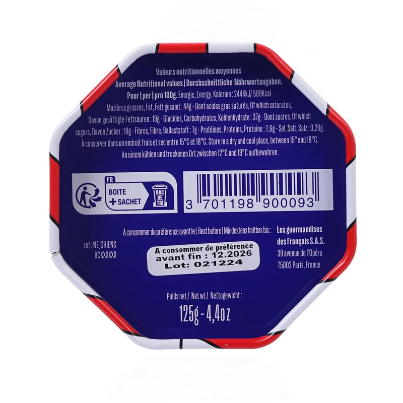 LE CHOCOLAT DES FRANCAIS Dark & Milk Chocolate Covered Hazelnuts  (125g)