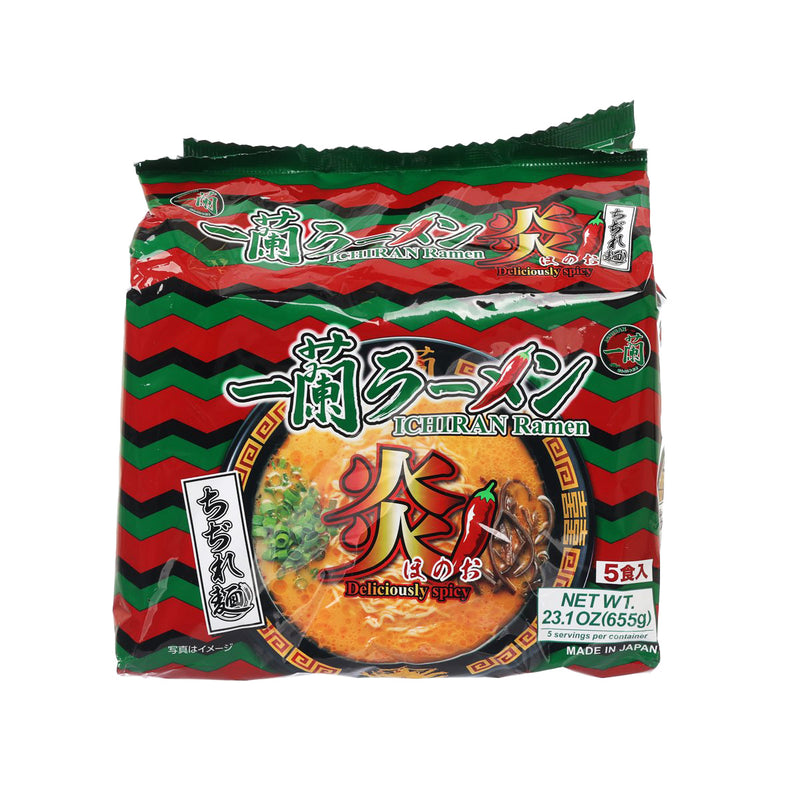一蘭 即食拉麵 炎 - 素豚骨湯風味  (5 x 131g)