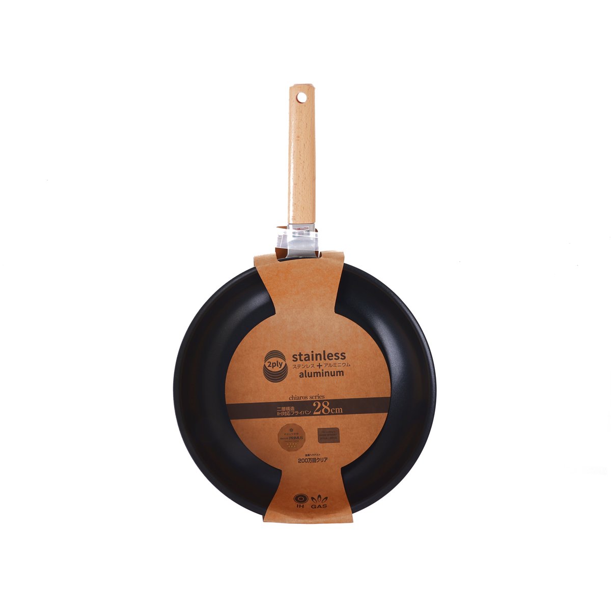 TANIGUCHI METAL 2-Layer Stainless Steel + Aluminum Deep Frypan 28cm