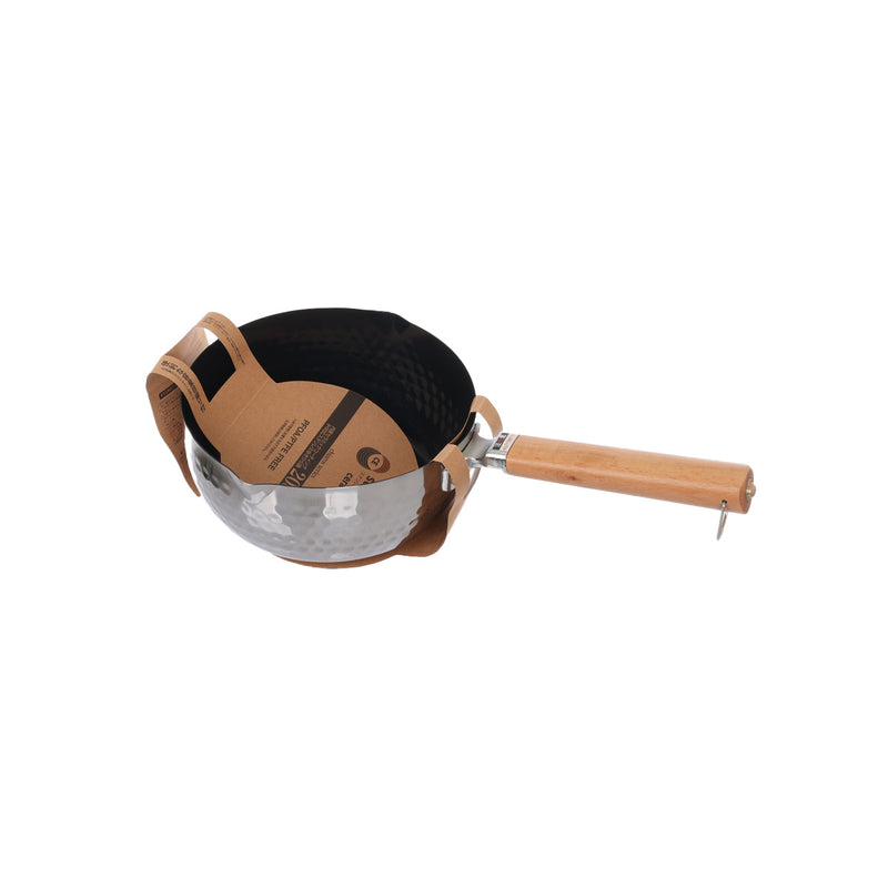 TANIGUCHI METAL Ceramic Coated Yukihira Pot 20cm