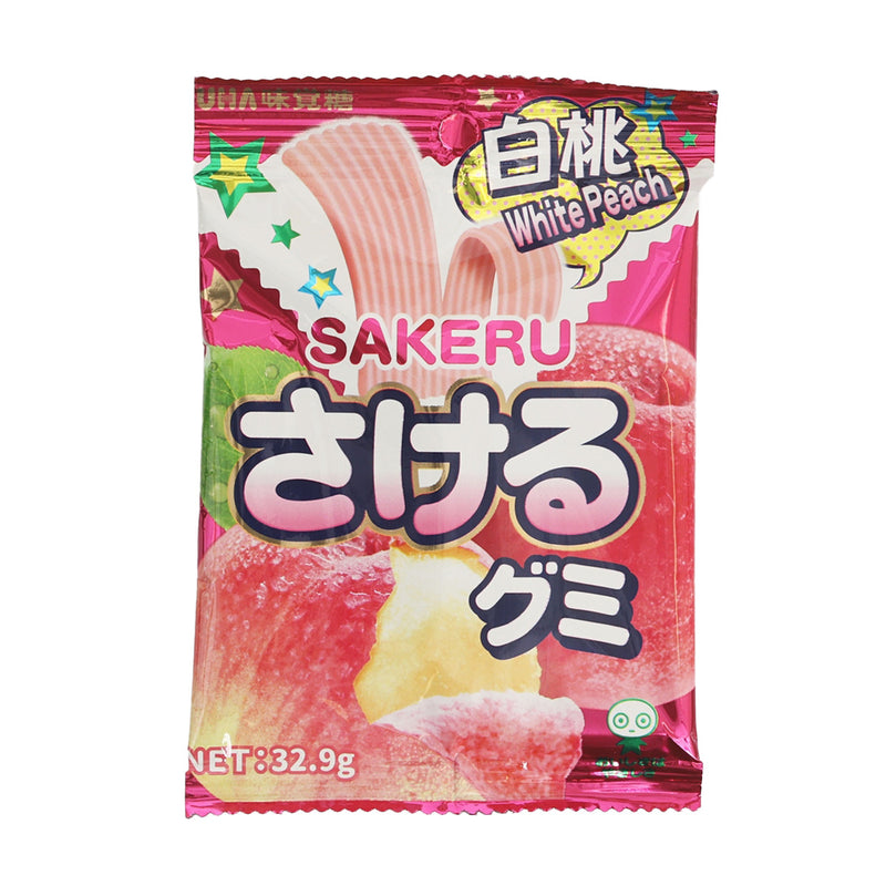 UHA 味覺糖 Sakeru 果汁軟糖 - 白桃味  (32.9g)