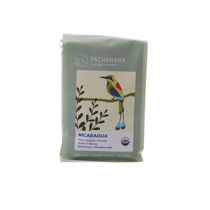 PACHAMAMA Organic Nicaragua Whole Coffee Bean - Medium Roast  (283g)