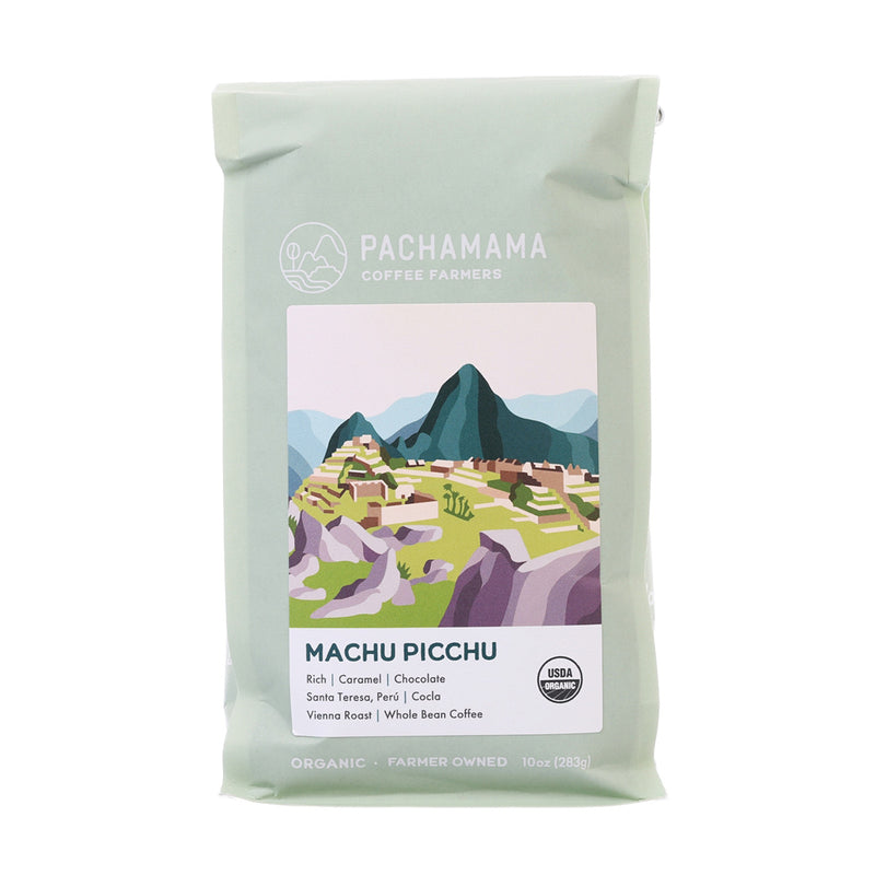 PACHAMAMA Organic Machu Picchu Whole Coffee Bean - Vienna Roast  (283g)