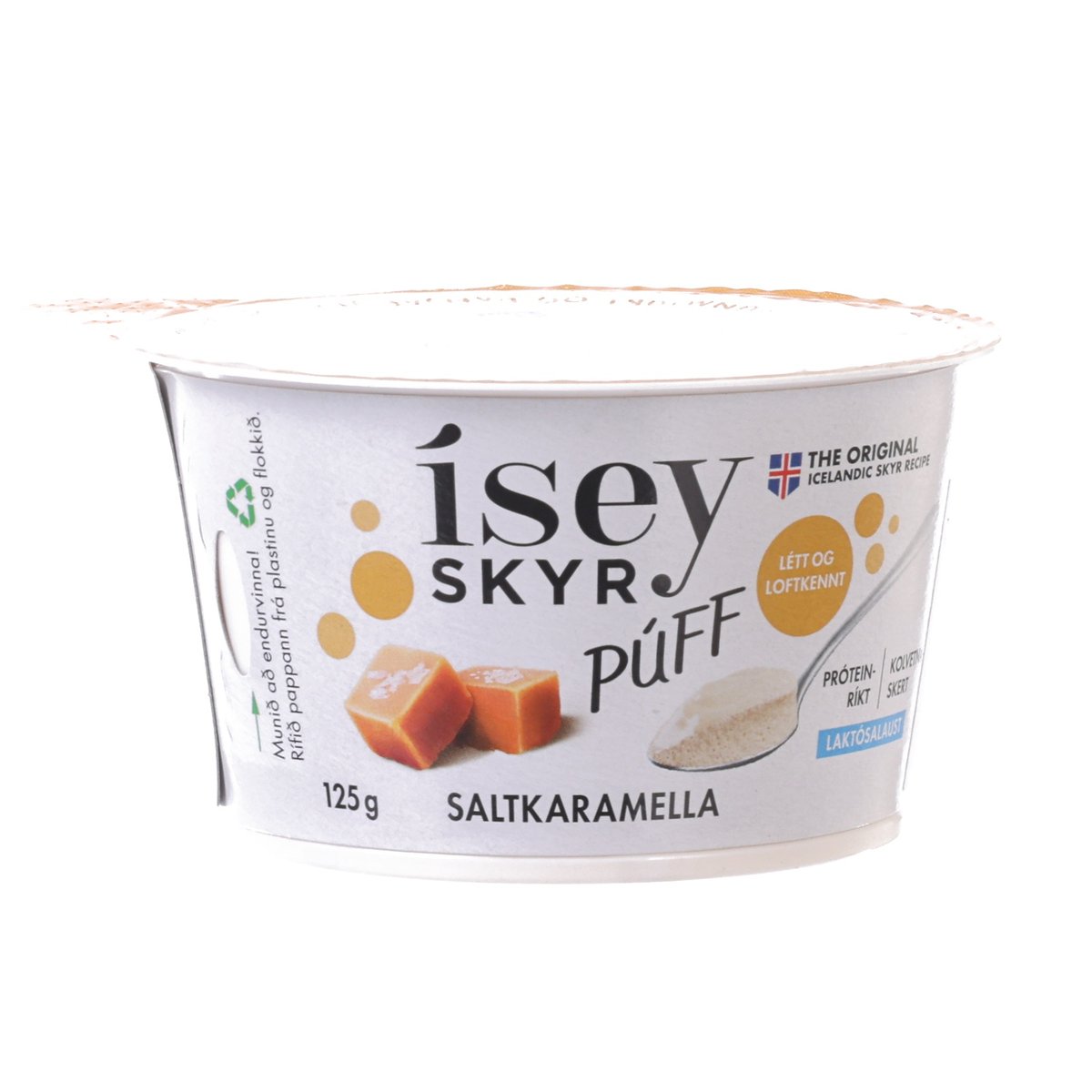 ISEY SKYR Lactose Free Skyr Puff - Salted Caramel  (125g)