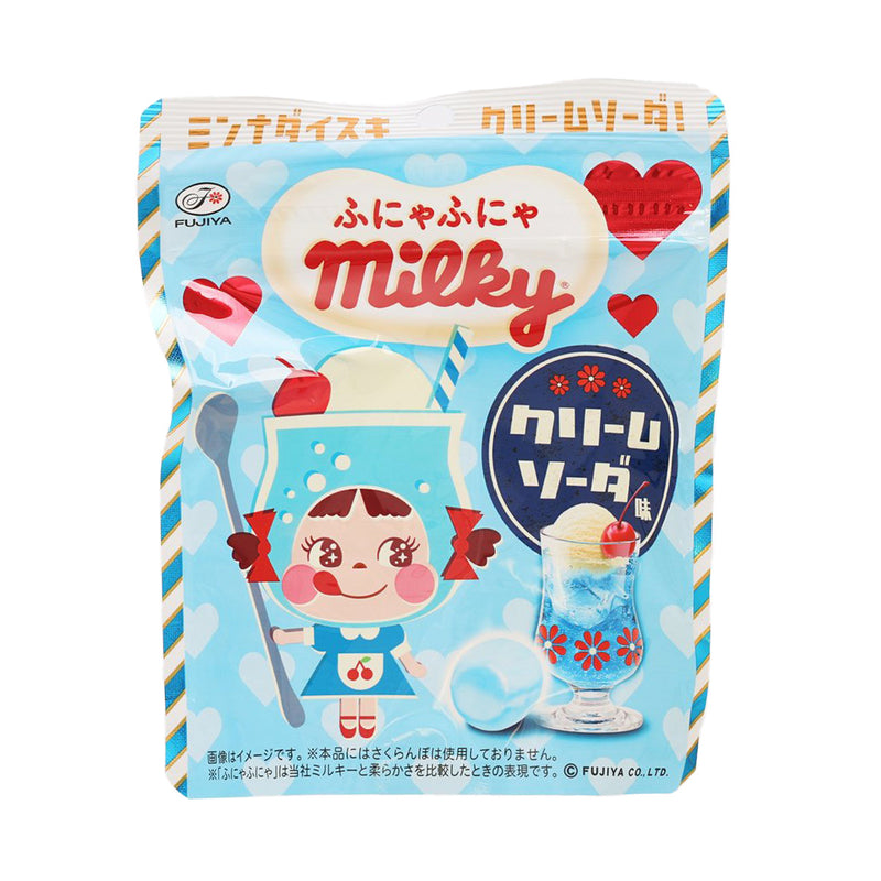 FUJIYA Milky Soft Candy - Cream Soda Flavor  (40g)