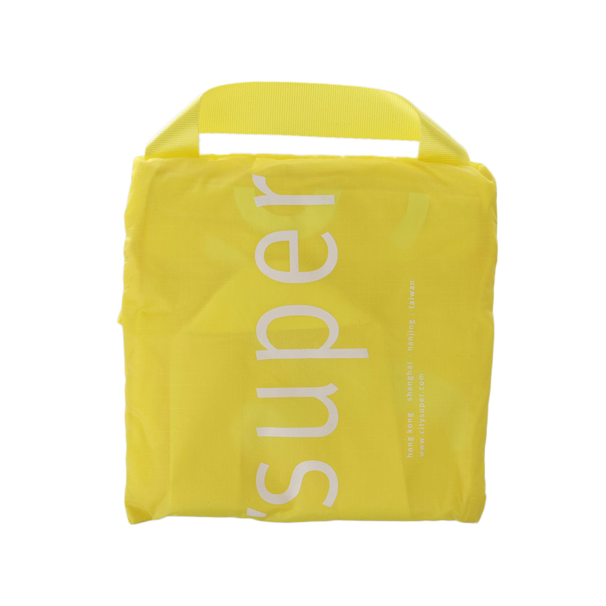 CITYSUPER Foldable Bag with 2 Inside Pocket-Lemon