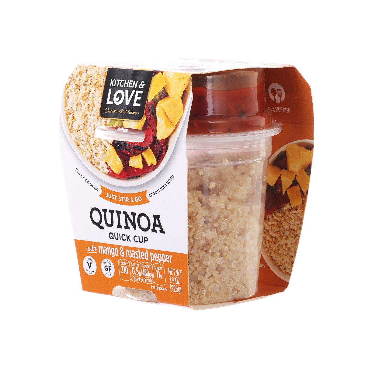 KITCHEN & LOVE Quinoa Quick Meal with Mango & Roasted Pepper  (225g)