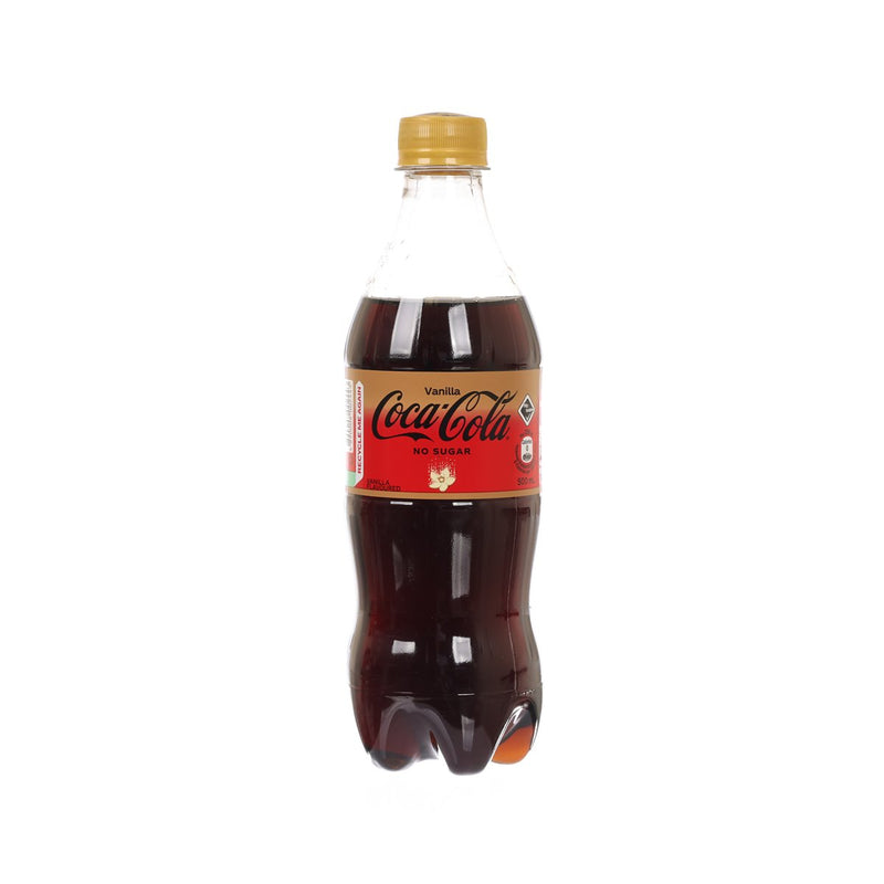 可口可樂 雲呢拿味無糖可口可樂 [膠樽裝]  (500mL)