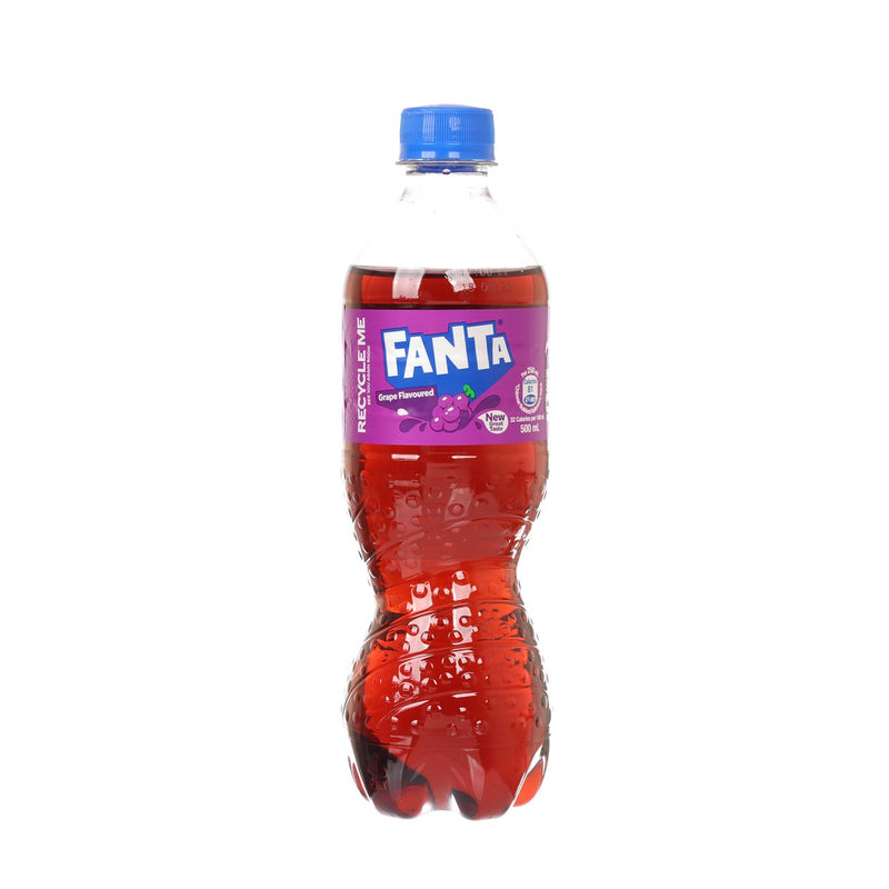 FANTA Grape Flavored Soda - HK [PET]  (500mL)