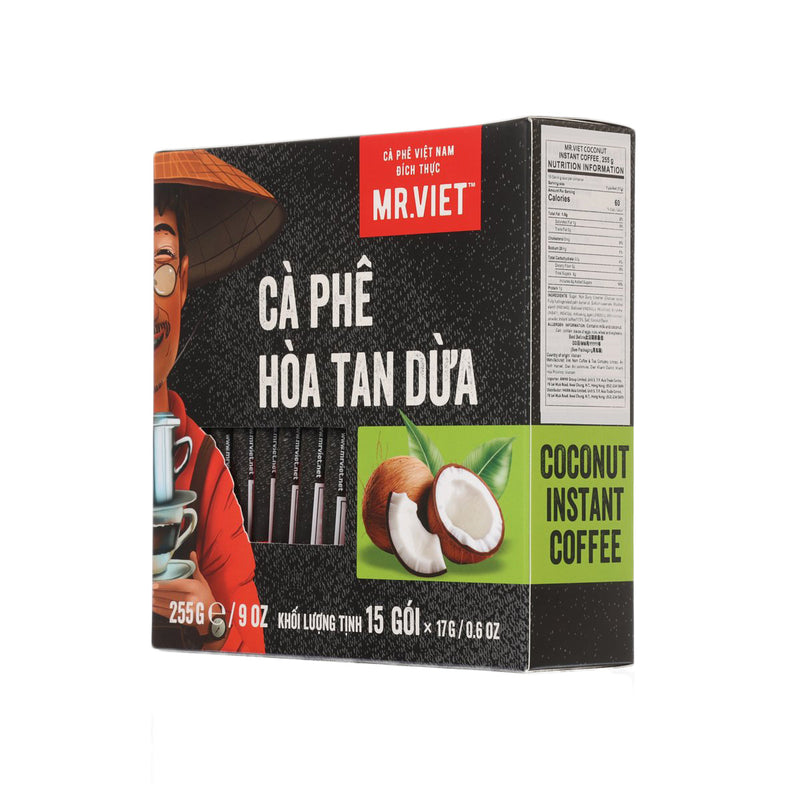 MRVIET Instant Coffee - Coconut  (15 x 17g)