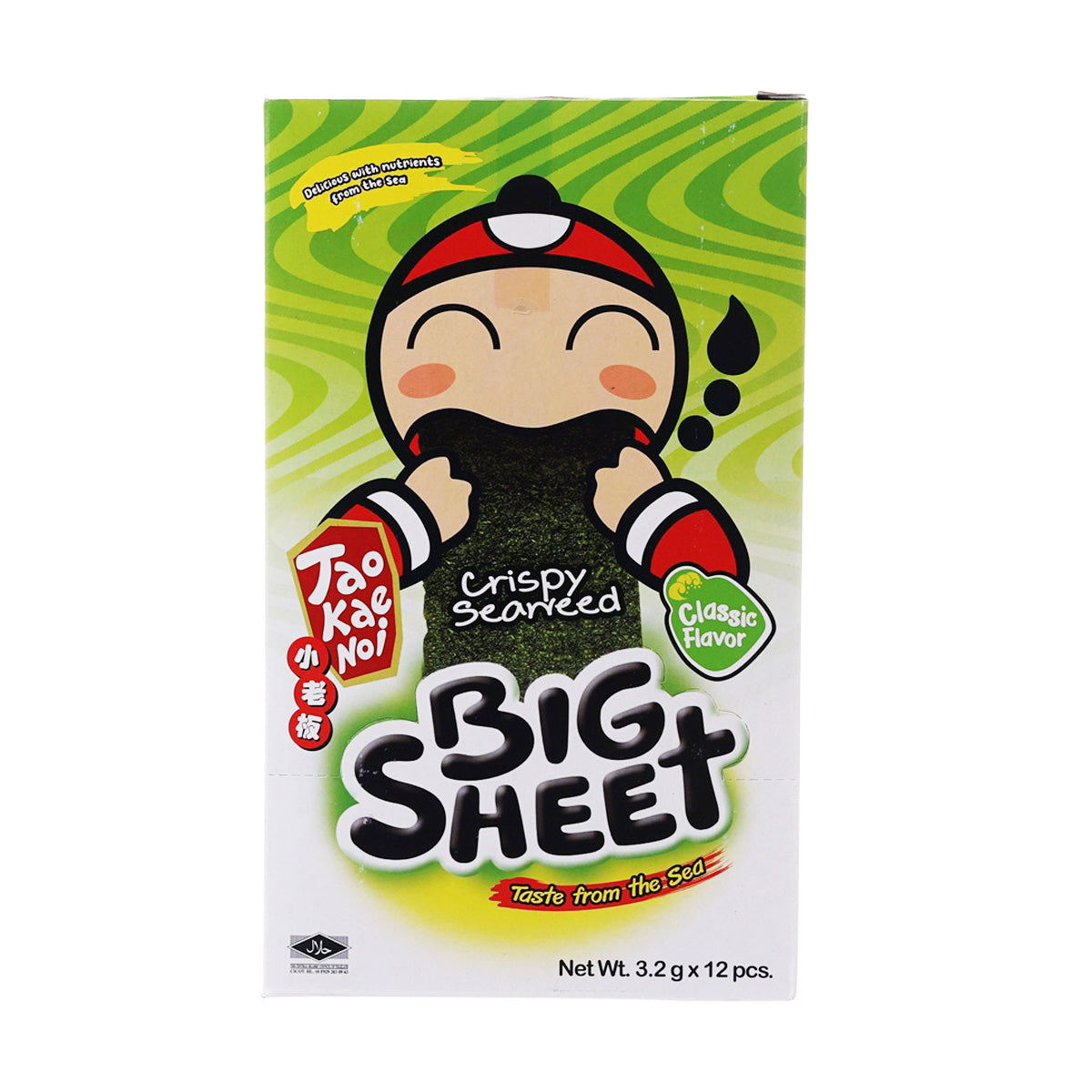 小老板 大片脆紫菜盒裝 - 經典味  (12 x 3.2g)