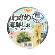 SANPOFOODS Gudaku Instant Cup Noodle - Wakame Seaweed & Seafood Salt Ramen  (75g)