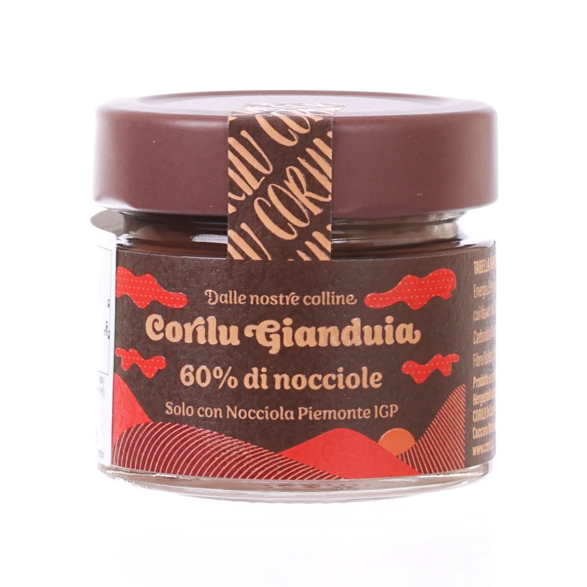 CORILU Gianduja Hazelnut Cream with 60% Piedmont IGP Hazelnuts  (100g)