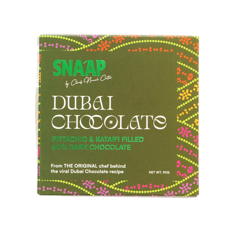 SNAAP CHOCOLATE Dubai Pistachio & Kunafa Filled Milk Chocolate  (90g)