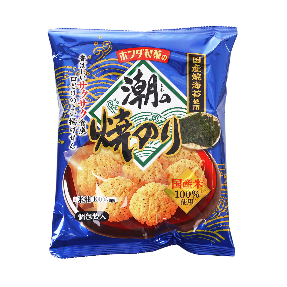 HONDA Roasted Seaweed Rice Cracker  (45g)