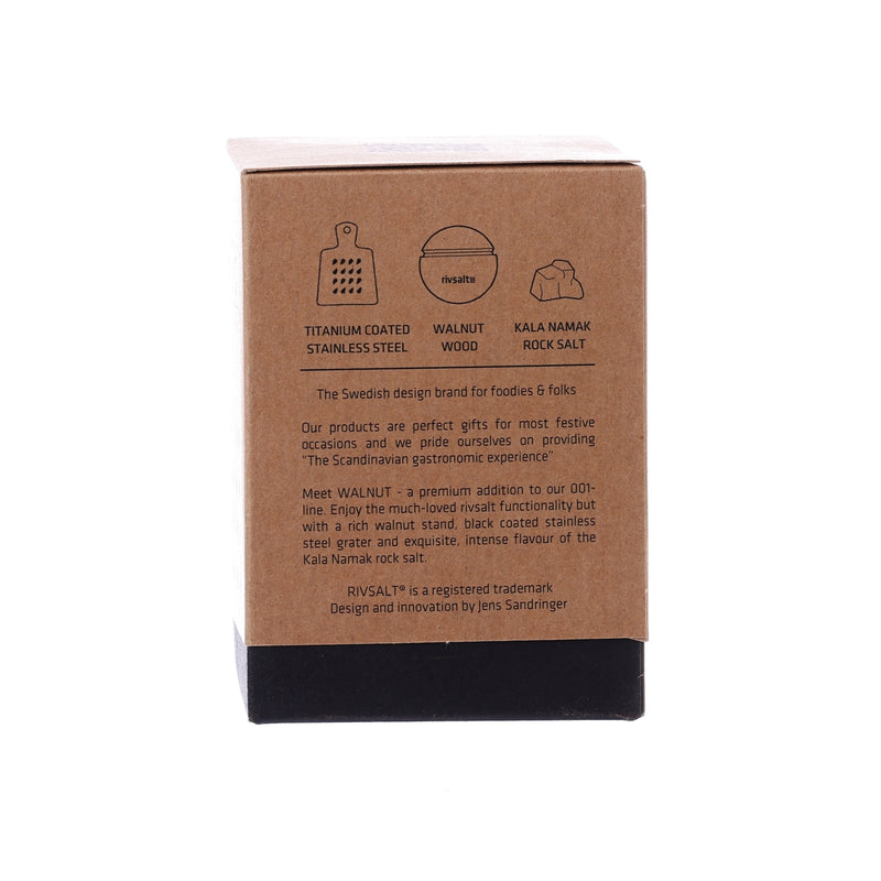 RIVSALT 瑞典岩鹽鹽磨 - 胡桃木板  (35g)
