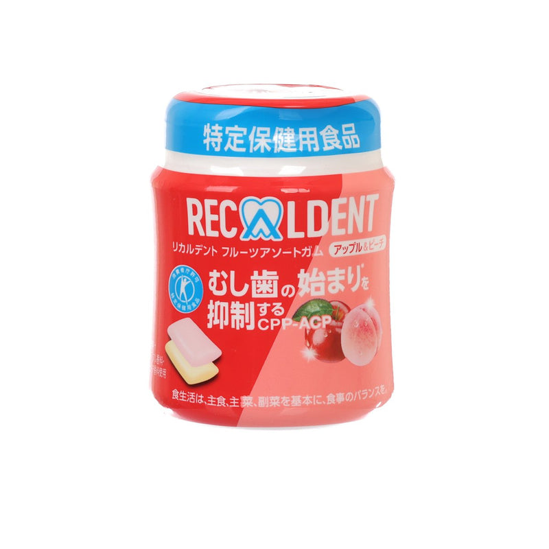 MONDELEZ Recaldent Fruit Assort Gum - Apple & Peach Flavor  (135.2g)