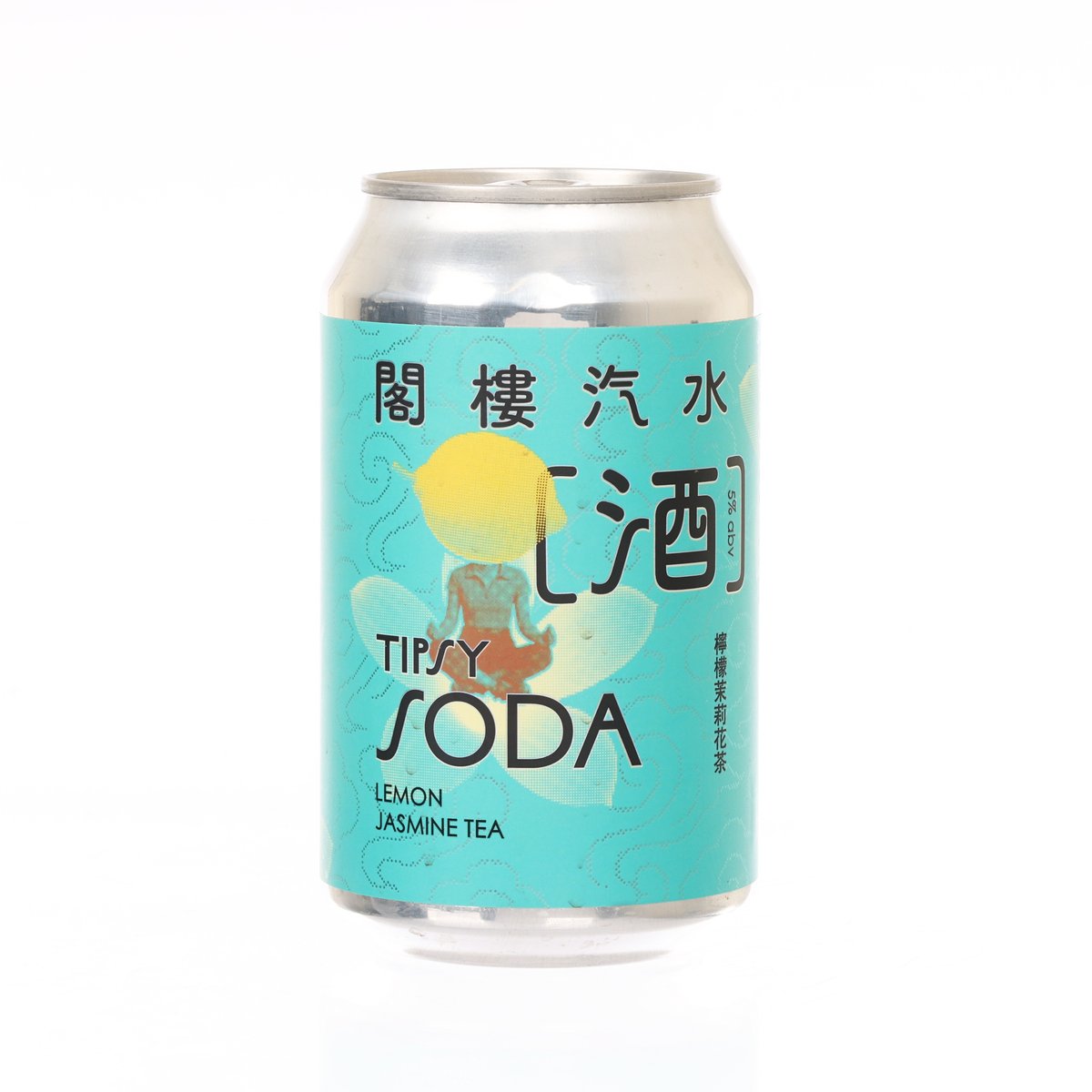 MEZZANINE MAKERS Lemon Jasmine Tea Tipsy Soda (Alc. 5%) [Can]  (330mL)