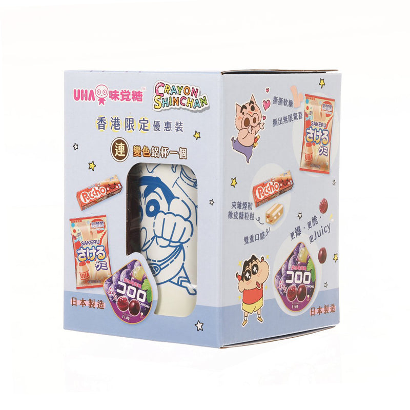 UHA MIKAKUTO UHA x Crayon Shin-chan Value Pack with Color Changing Aluminum Cup  (130.9g)