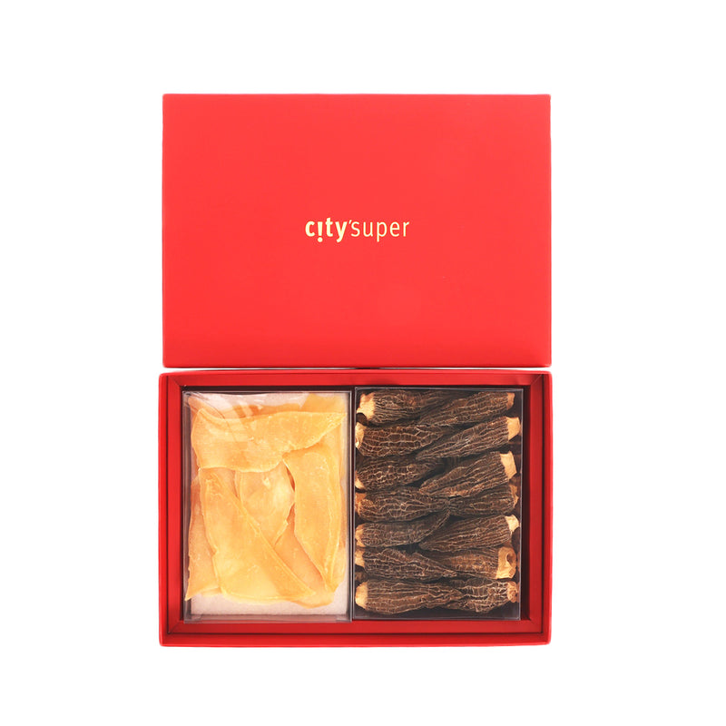 CITYSUPER Morel Mushroom & Dried Conch Slices Gift Box  (150+80g)