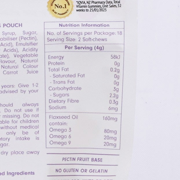 CITY'SUPER X THE GOOD VITAMIN CO. 小童健腦奧米加3軟糖  (36pcs)