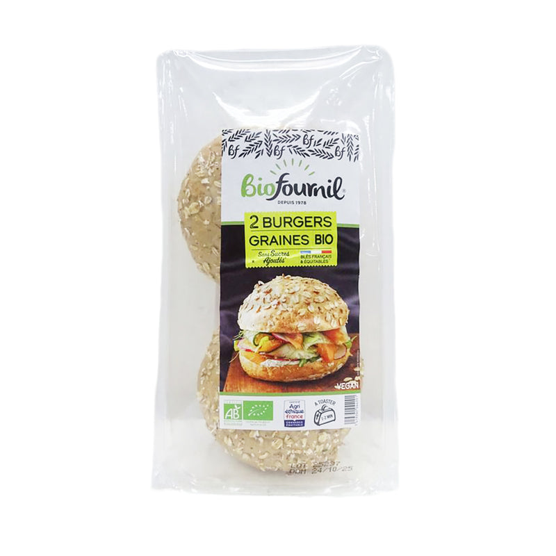 BIOFOURNIL Organic 5 Seeds Burger Bun (No Added Sugar) (150g)