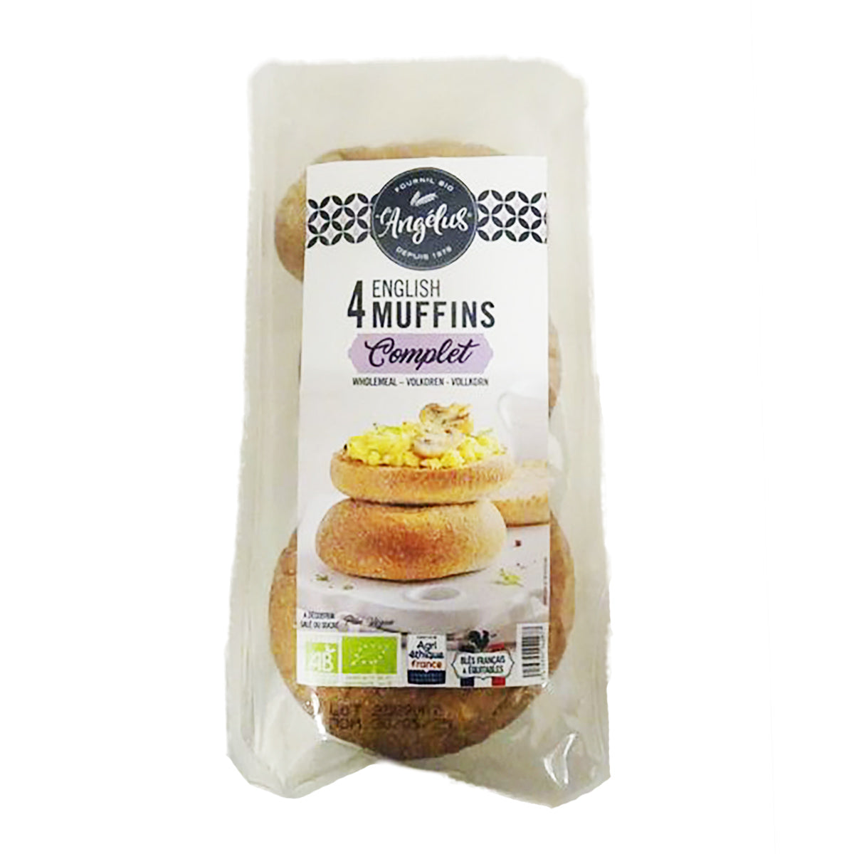 BIOFOURNIL 有機全麥英式鬆餅 (240g)