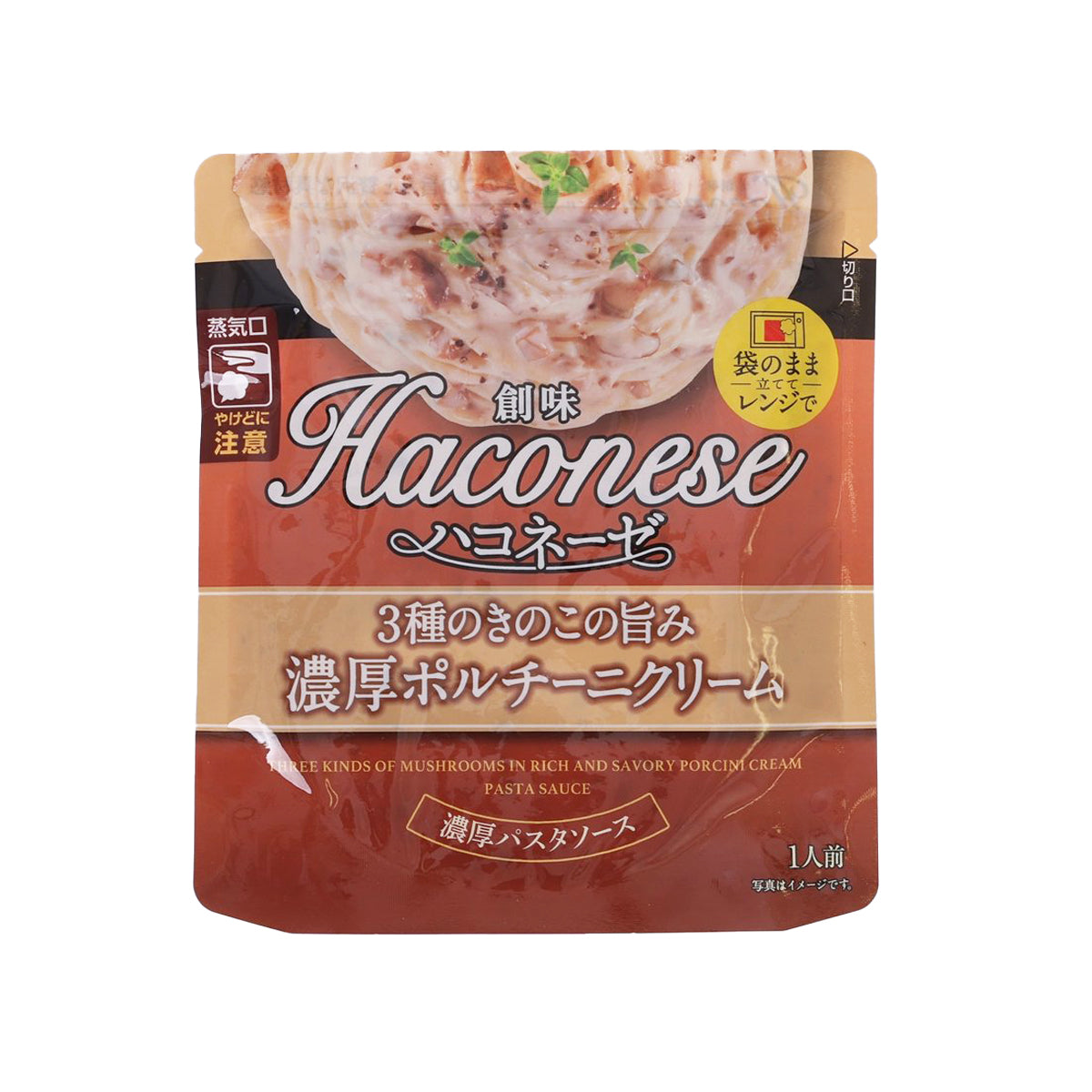 SOMIFOODS Haconese 3 Kinds of Mushrooms in Rich Porcini Cream Pasta Sauce  (110g)